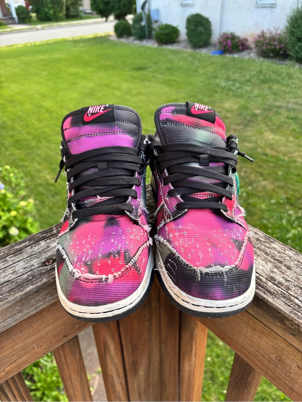 Nike Dunk low graffiti Tie-Dye Sneakers